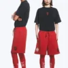 Pantalones cortos de fútbol de jersey holgados Toffs – Rojo brillante Pantalones cortos de fútbol de jersey holgados Toffs – Rojo brillante