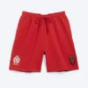 Pantalones cortos de fútbol de jersey holgados Toffs – Rojo brillante Pantalones cortos de fútbol de jersey holgados Toffs – Rojo brillante