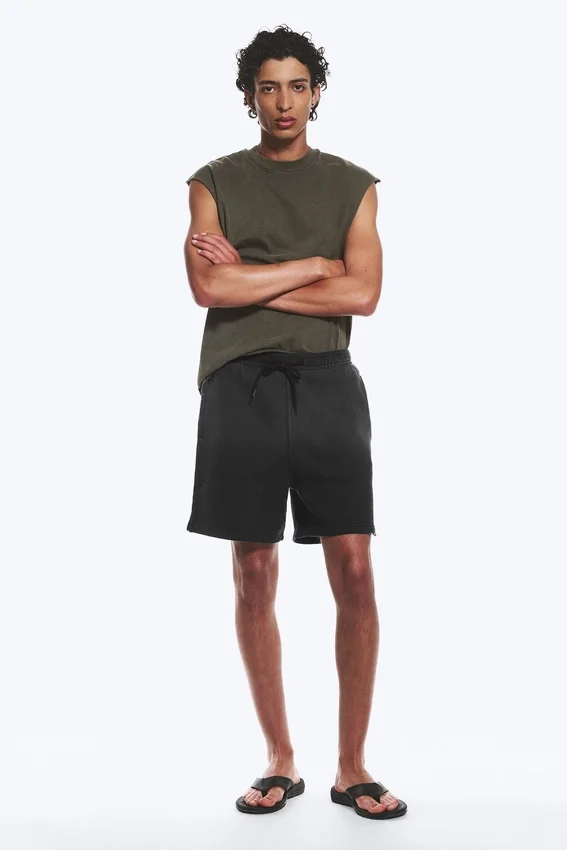 Pantalones cortos de jersey – Negro Pantalones cortos de jersey – Negro