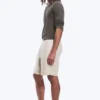 Pantalones cortos de lino de corte holgado con cordón – Crudo Pantalones cortos de lino de corte holgado con cordón – Crudo