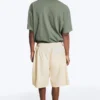 Pantalones cortos de mezcla de lino – Beige claro Pantalones cortos de mezcla de lino – Beige claro