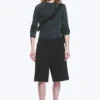 Pantalones cortos de neopreno de corte holgado – Negro Pantalones cortos de neopreno de corte holgado – Negro