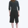 Pantalones cortos de neopreno de corte holgado – Negro Pantalones cortos de neopreno de corte holgado – Negro