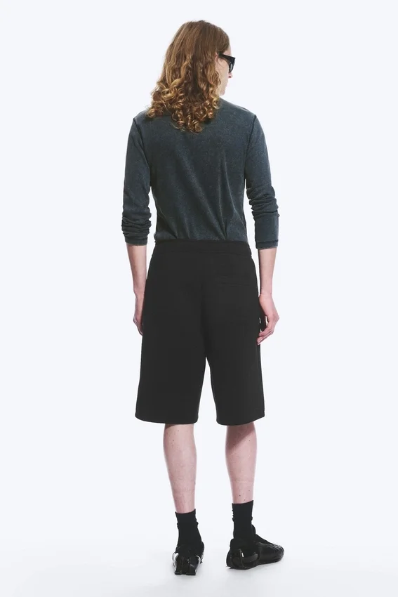Pantalones cortos de neopreno de corte holgado – Negro Pantalones cortos de neopreno de corte holgado – Negro