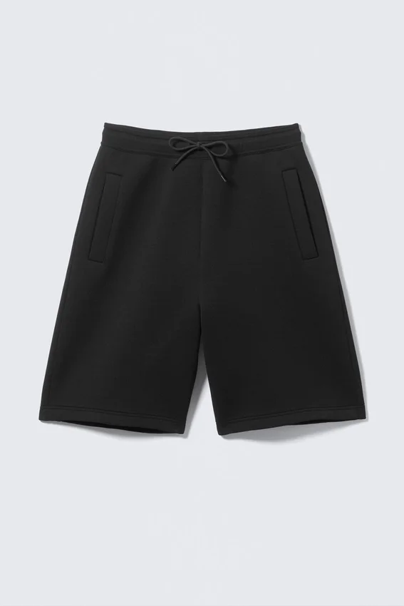 Pantalones cortos de neopreno de corte holgado – Negro Pantalones cortos de neopreno de corte holgado – Negro