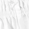 Pantalones cortos de pijama de popelín de algodón de talle medio – Blanco Pantalones cortos de pijama de popelín de algodón de talle medio – Blanco