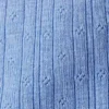 Pantalones cortos de pijama de punto calado suave – Azul empolvado Pantalones cortos de pijama de punto calado suave – Azul empolvado
