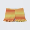 Pantalones cortos de punto con efecto dip-dye y talle bajo – Naranja y amarillo Pantalones cortos de punto con efecto dip-dye y talle bajo – Naranja y amarillo