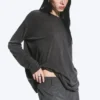 Pantalones cortos de traje de cintura baja – Gris oscuro jaspeado Pantalones cortos de traje de cintura baja – Gris oscuro jaspeado