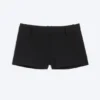 Pantalones cortos de traje de talle bajo – Negro Pantalones cortos de traje de talle bajo – Negro