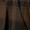 Pantalones cortos de traje hasta la rodilla – A cuadros marrón oscuro Pantalones cortos de traje hasta la rodilla – A cuadros marrón oscuro