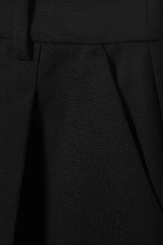 Pantalones cortos de traje hasta la rodilla – Negro