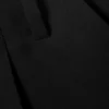 Pantalones cortos de traje holgados de talle bajo y largo tres cuartos – Negro Pantalones cortos de traje holgados de talle bajo y largo tres cuartos – Negro