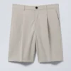 Pantalones cortos de traje holgados Uno – Crudo Pantalones cortos de traje holgados Uno – Crudo