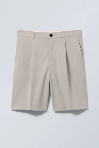 Pantalones cortos de traje holgados Uno – Crudo