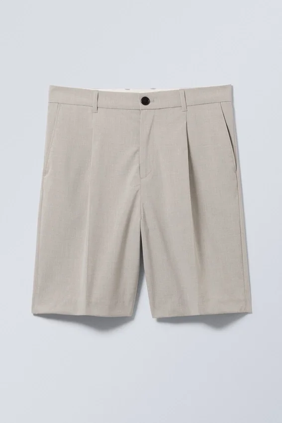 Pantalones cortos de traje holgados Uno – Crudo Pantalones cortos de traje holgados Uno – Crudo