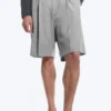 Pantalones cortos de traje holgados Uno – Gris claro empolvado Pantalones cortos de traje holgados Uno – Gris claro empolvado