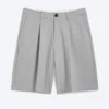 Pantalones cortos de traje holgados Uno – Gris claro empolvado Pantalones cortos de traje holgados Uno – Gris claro empolvado