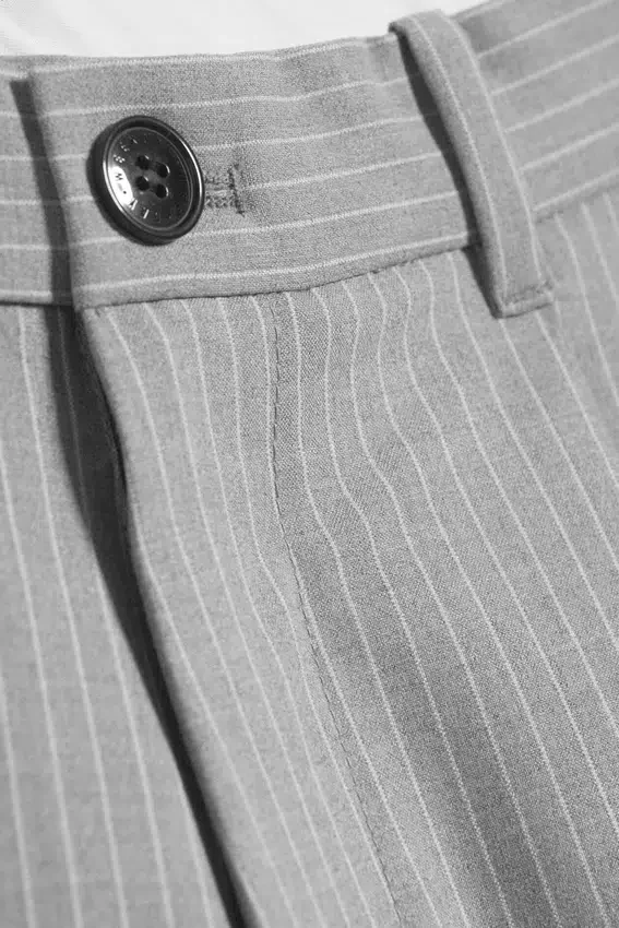 Pantalones cortos de traje holgados Uno – Gris claro empolvado Pantalones cortos de traje holgados Uno – Gris claro empolvado