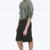 Pantalones cortos de traje holgados Uno – Negro Pantalones cortos de traje holgados Uno – Negro