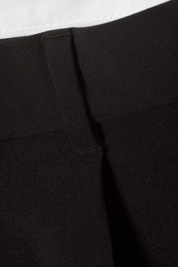 Pantalones cortos de traje holgados Uno – Negro Pantalones cortos de traje holgados Uno – Negro