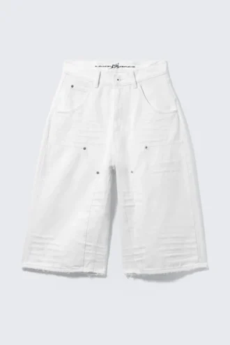 Pantalones cortos de vaquero unisex Cm X Lb Dunno White – Blanco | Cheap Monday Gb