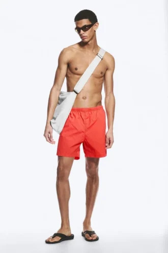 Pantalones cortos Ed Bleached – Rojo
