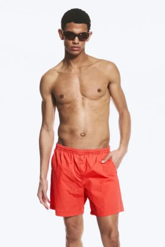 Pantalones cortos Ed Bleached – Rojo