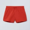 Pantalones cortos estructurados a media pierna – Rojo Pantalones cortos estructurados a media pierna – Rojo