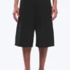 Pantalones cortos holgados Astro Loose Baggy de mezcla de lino – Negro Pantalones cortos holgados Astro Loose Baggy de mezcla de lino – Negro