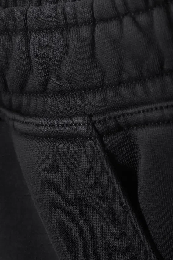 Pantalones cortos holgados de jersey hasta la rodilla – Gris oscuro lavado Pantalones cortos holgados de jersey hasta la rodilla – Gris oscuro lavado