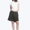 Pantalones cortos holgados de jersey sin cremallera – Gris oscuro Pantalones cortos holgados de jersey sin cremallera – Gris oscuro