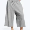 Pantalones cortos holgados de rizo – Gris claro deslavado Pantalones cortos holgados de rizo – Gris claro deslavado