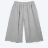 Pantalones cortos holgados de rizo – Gris claro deslavado Pantalones cortos holgados de rizo – Gris claro deslavado