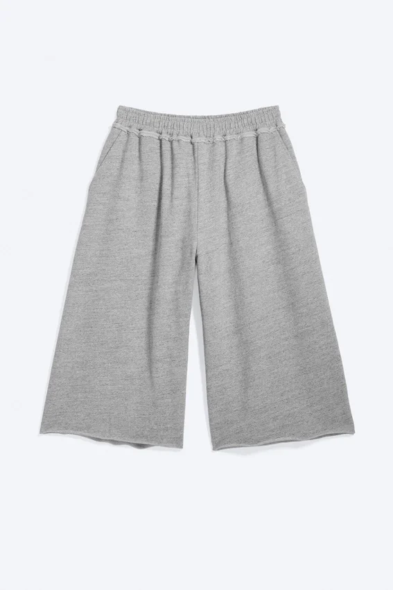 Pantalones cortos holgados de rizo – Gris claro deslavado Pantalones cortos holgados de rizo – Gris claro deslavado