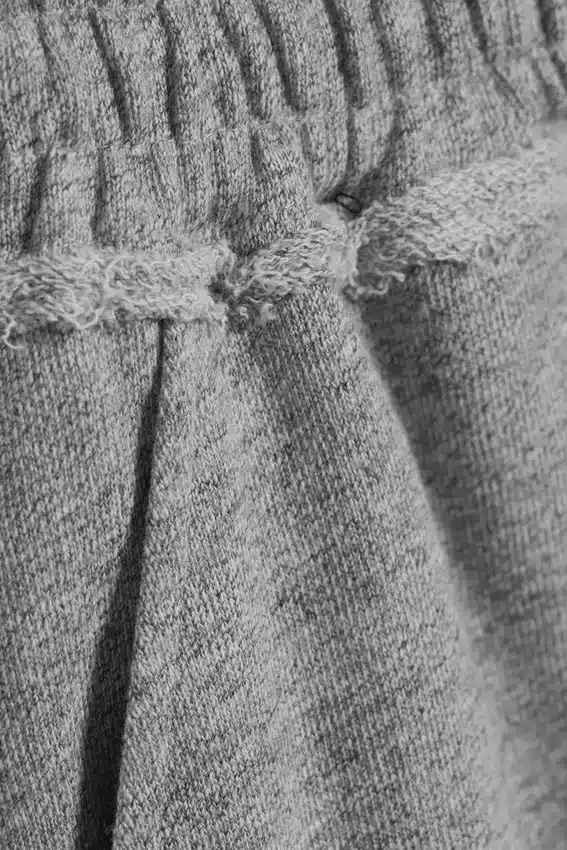 Pantalones cortos holgados de rizo – Gris claro deslavado Pantalones cortos holgados de rizo – Gris claro deslavado