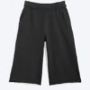 Pantalones cortos holgados de rizo – Negro