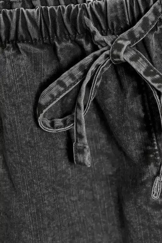 Pantalones cortos holgados de talle bajo – Gris oscuro Pantalones cortos holgados de talle bajo – Gris oscuro