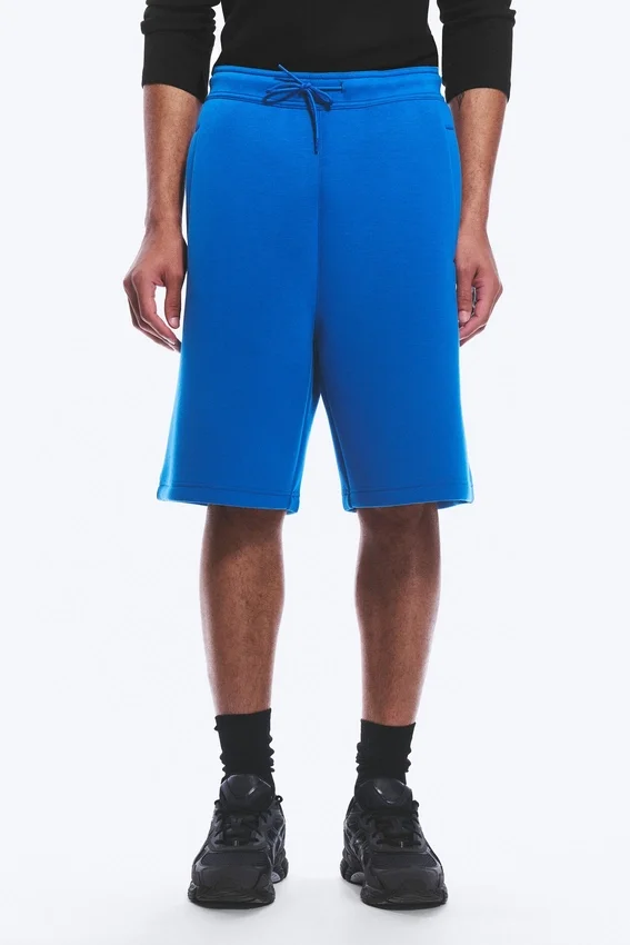 Pantalones cortos holgados de tejido scuba – Azul brillante Pantalones cortos holgados de tejido scuba – Azul brillante