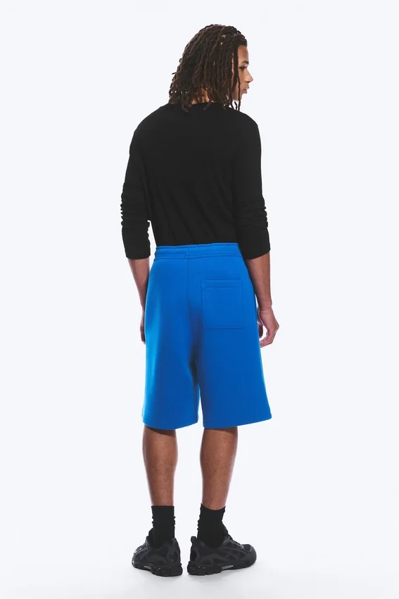 Pantalones cortos holgados de tejido scuba – Azul brillante Pantalones cortos holgados de tejido scuba – Azul brillante