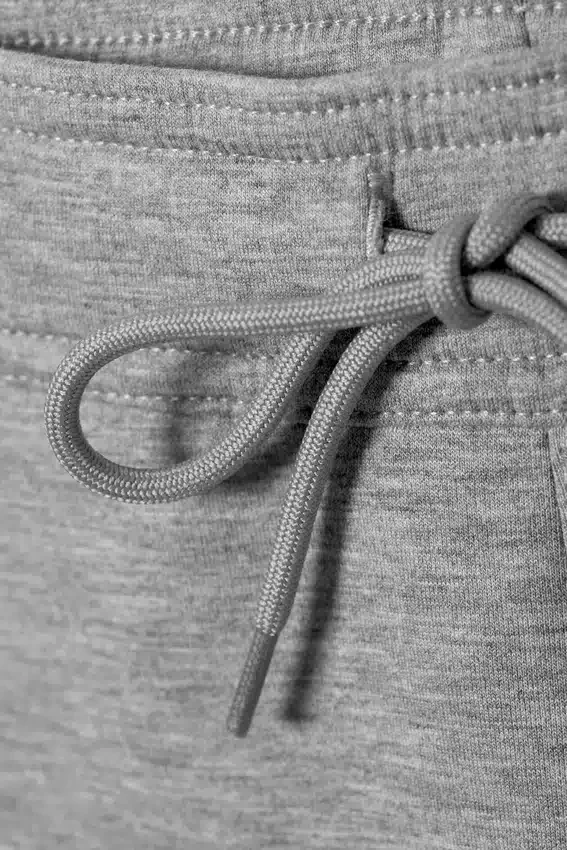 Pantalones cortos holgados de tejido scuba – Gris jaspeado Pantalones cortos holgados de tejido scuba – Gris jaspeado