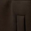 Pantalones cortos holgados de tejido scuba – Marrón oscuro Pantalones cortos holgados de tejido scuba – Marrón oscuro