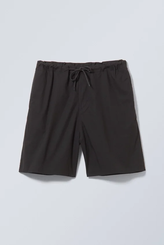 Pantalones cortos holgados tipo paracaídas – Negro Pantalones cortos holgados tipo paracaídas – Negro