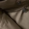 Pantalones cortos oversize con cuello de embudo – Gris polvoriento