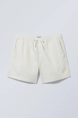 Pantalones cortos Oxford clásicos – Blanco apagado