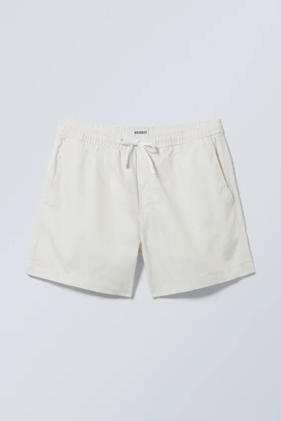 Pantalones cortos Oxford clásicos – Blanco apagado Pantalones cortos Oxford clásicos – Blanco apagado
