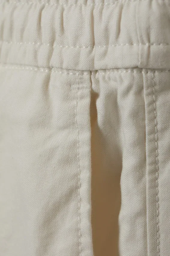 Pantalones cortos Oxford clásicos – Blanco apagado Pantalones cortos Oxford clásicos – Blanco apagado