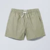Pantalones cortos Oxford de corte regular – Caqui claro apagado Pantalones cortos Oxford de corte regular – Caqui claro apagado