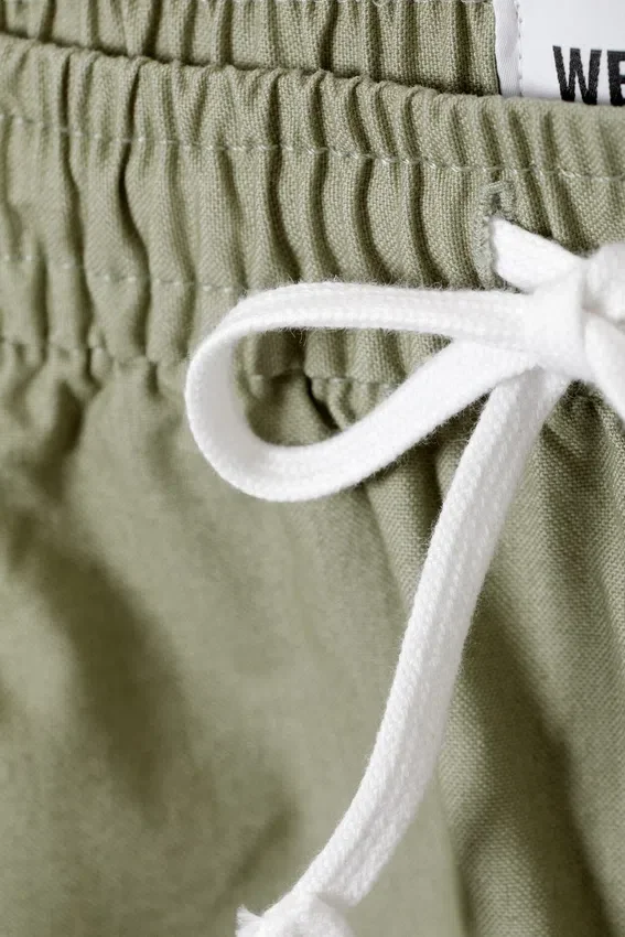 Pantalones cortos Oxford de corte regular – Caqui claro apagado Pantalones cortos Oxford de corte regular – Caqui claro apagado
