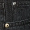 Pantalones cortos vaqueros de talle bajo con bajo sin rematar – Azul ahumado – Azul oscuro Pantalones cortos vaqueros de talle bajo con bajo sin rematar – Azul ahumado – Azul oscuro